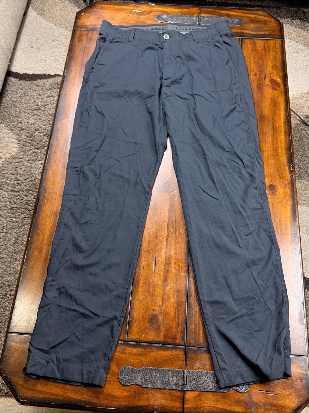 UNDER ARMOUR The Showdown Men's Classic Straight Fit Pants - Black 36/34